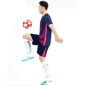 Uniformes de football pour hommes personnalisables de haute qualité ensembles Polyester/coton léger séchage rapide respirant chemises de pratique de Football - Product Image 2