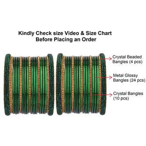 ชุดเครื่องประดับโลหะเรียบมันวาวสำหรับงานแต่งงานแบบดั้งเดิมกำไลคริสตัลพลอยเทียมชุดเครื่องประดับอินเดีย - Product Image 4