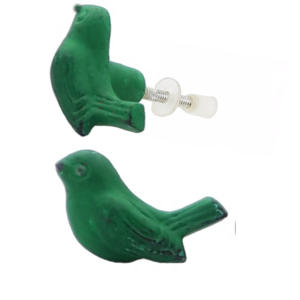 Hot Green Bird Couleur Fonte Meubles Boutons Poignées Cuisine Porte Armoire Tiroir pour Commode Chambre En Plein Air Entrepôt Villa - Product Image 2