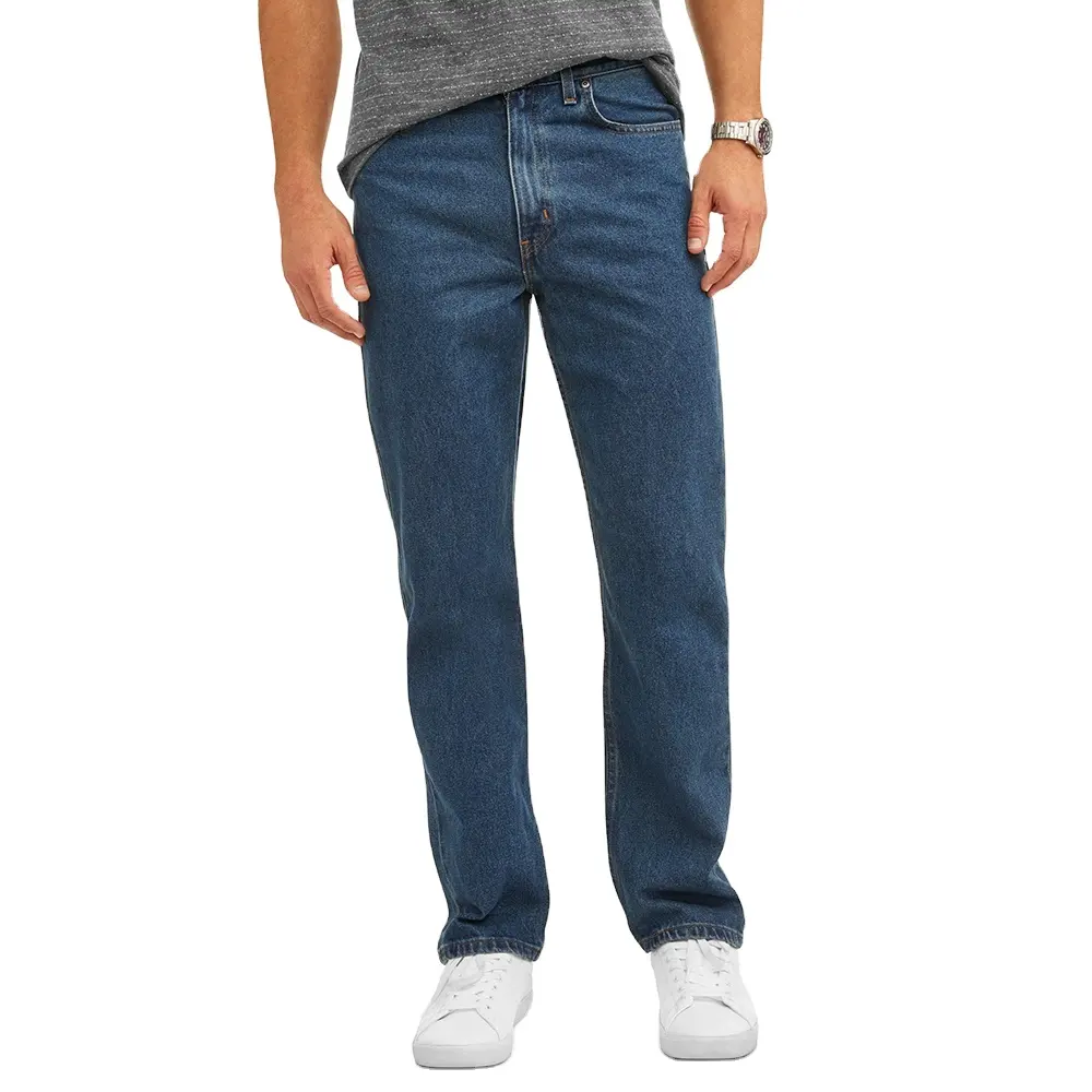 Hot Sale Herren jeans Beliebte hochwertige Stock Jeans Großhandel Custom Ripped Jeans Pant Boys Stacked Pants For Men