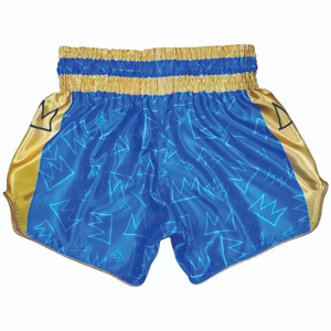 กางเกงมวยไทยสั่งตัดคุณภาพสูง แบบยูนิเซ็กซ์ สไตล์มวย/คิกบ็อกซิ่ง ระบายอากาศได้ดี ยืดหยุ่น แห้งเร็ว น้ำหนักเบา ผลิตจากโพลีเอสเตอร์ 100% - Product Image 6