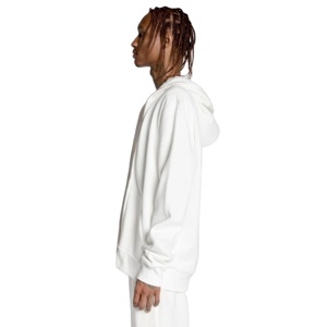 เสื้อแจ็กเก็ตมีซิปสำหรับผู้ชายเสื้อมีฮู้ดผ้าคอตตอนขนแกะแบบรูด100% สำหรับทุกเพศทรงสลิมฟิต - Product Image 5