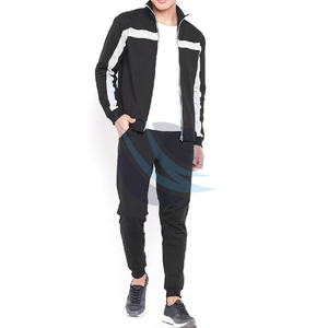 Conjunto Deportivo de Felpa Técnica para Hombre, de Alta Calidad, con Logotipo Personalizado, Sudadera con Capucha, Transpirable, con Cremallera y Contraste de Color - Product Image 1