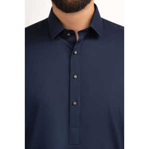 Blazer Homme Haut de Gamme Simple Boutonnage avec Option Fermeture Éclair en Viscose – Style Business Basique SK-STY25-046 – Ensemble 2 Pièces Coupe Droite - Product Image 3