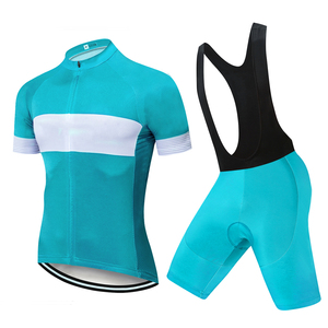 Conjunto de ciclismo transpirable Ropa de ciclismo Premium Uniforme de bicicleta de manga corta Impresión personalizada Conjunto de Jersey de ciclismo Ajuste seco - Product Image 2