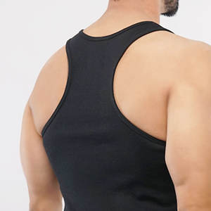 Logo personnalisé de haute qualité hommes Gym Fitness débardeur respirant uni blanc haute technologie mode grande taille en gros - Product Image 6