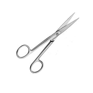 Ciseaux de pansement manuels en acier de 20cm/8 pouces, base émoussée droite à fonctionnement standard pour instruments chirurgicaux - Product Image 5