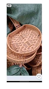 Precio de exportación competitivo, bandeja de ratán natural de la más alta calidad de 9GD Vietnam para Decoración - Product Image 4