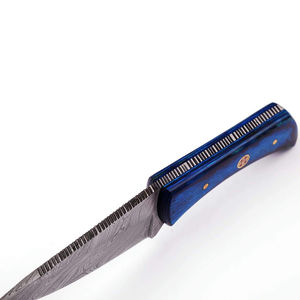 Cuchillo de Caza y Camping de Acero Inoxidable de Calidad Profesional, Hoja Lisa, Hecho a Mano, Borde Dentado, Punta de Clip, Garantía de 3 Años, Personalizado - Product Image 3