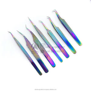 Belleza Acero inoxidable Etiqueta privada Logotipo personalizado Estuche Juegos Volumen Extensión Pestañas Pinzas Oro OEM Caja de herramientas - Product Image 6