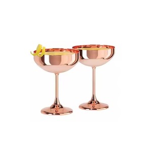 ถ้วยไวน์ barware ถ้วยโลหะพรีเมี่ยมพร้อมดีไซน์สแตนเลสคลาสสิกสำหรับโรงแรมบาร์ร้านอาหาร - Product Image 1