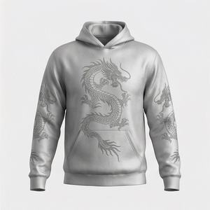 Sweat à capuche unisexe 100 % coton pour l'hiver, décoré de strass, uni, zippé, motif uni, couleur personnalisée, manteau à capuche sur mesure - Product Image 1