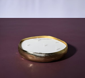 Best Sale Decorative Grainy Texture Gold Metal Urli - Product Image 2
