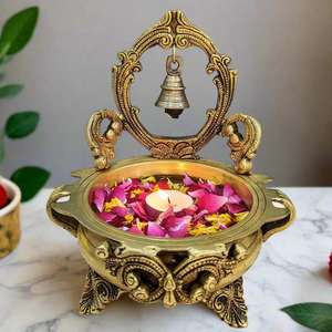 Diya Redonda de Latón de Alta Calidad Más Vendida para Bodas, Diseño Industrial Art Deco, HF Industries - Product Image 5