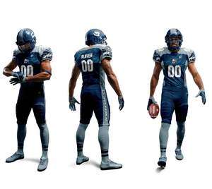 Uniformes de football américain à sublimation complète OEM conception personnalisée 100% polyester pratique porter des jeunes hommes maillot ensembles courts - Product Image 1