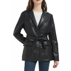 Premium Quality <b>Women</b> <b>Leather</b> Long Coat Casual Winter Collection Outerwear Cowhide <b>Women</b> <b>Leather</b> Long Coats <b>jacket</b> <b>for</b> men 2026 - Product Image 4
