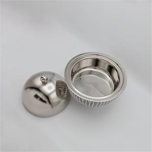 Soporte de olla caliente de Metal plateado, cazuela de lujo hecha a mano de calidad, uso de cocina de mesa para servir, olla calentadora de alimentos, tapa de acero inoxidable - Product Image 2