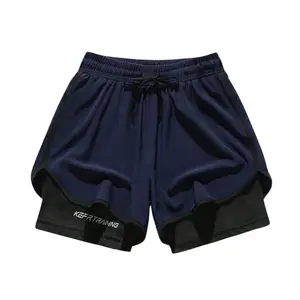 独特款式优质健身裤男士夏季速干跑步短裤内置压缩短裤
