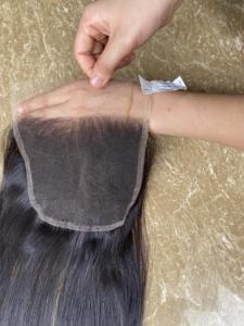 Extensión de cabello humano con cierre Frontal de encaje suizo, calidad superior, 100%, vietnamita, venta al por mayor - Product Image 2