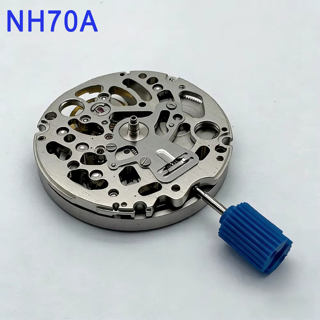 Japan Genuine NH70 Movement 24 Jewels Skeleton Mechanism Modification Automatic Mechanical Watch Movement NH70A Replace parts