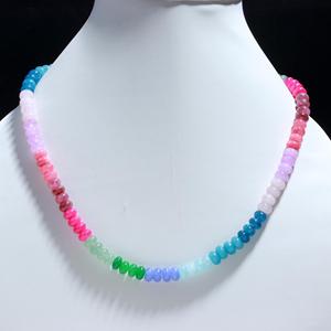 Collar de cuentas de cuarzo multicolor superventas, joyería de piedras preciosas de alta calidad para su hermosa mejor idea de regalo - Product Image 2