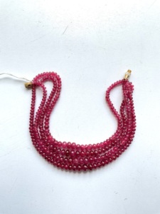 Collar de cuentas de espinela roja de Birmania de 165,75 quilates, collar de cuentas de alta calidad para Joyería Fina, fabricación de piedras preciosas naturales - Product Image 4