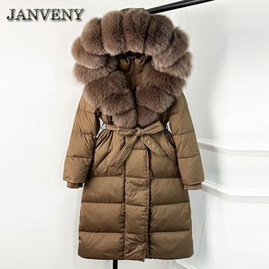 เสื้อโค้ทขนเป็ดผู้หญิงน้ำหนักเบามีฮู้ดแจ็กเก็ตผ้านวมแฟชั่นลำลองสำหรับฤดูหนาวที่อบอุ่น - Product Image 3