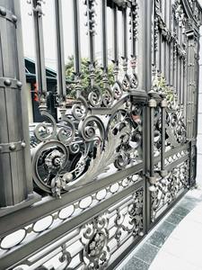 Vietnam Manufacturer Wholesale Custom Size Iron <b>Gate</b> Modern Exterior Residential Security Anti-Theft Powder Coated 3D Modeling - Product Image 6