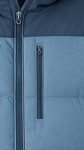 Chaqueta Acolchada Transpirable Ecológica de Estilo Urbano para Hombre, Chaqueta de Invierno con Capucha de Alta Calidad, Cierre de Cremallera Frontal con Logotipo, Diseño Sólido - Product Image 3