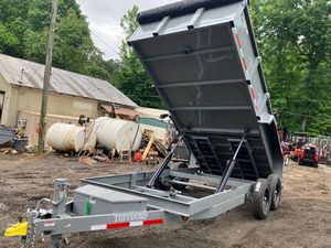 2024 TUFFDUMP 7x16 2ft 14k 7 Ton Dump <b>Trailer</b> D14K7162G Core Gear Pump Motor for Farm Agricultural <b>Tractors</b> High Safety - Product Image 2