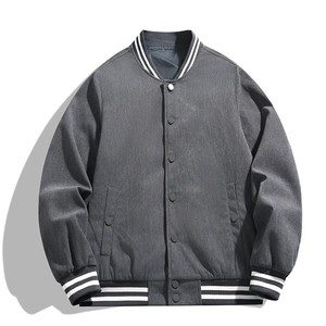 Customizable Heated Unisex Vintage Varsity <b>Jacket</b> <b>with</b> Stand Collar and Front Logo Breathable <b>Fleece</b> Windbreaker Winter <b>Jacket</b> - Product Image 5