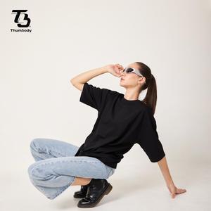 เสื้อยืดผ้าไหม/ผ้าฝ้าย Silkysoft รุ่น COMB40 205GSM ผ้าอินเตอร์ล็อค ระบายอากาศได้ดี เสื้อยืดเปล่าสำหรับทุกเพศ รับผลิตแบบ OEM พิมพ์โลโก้ พิมพ์สกรีน - Product Image 5