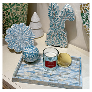 Mother of Pearl <b>Plates</b> Natural shell inlay tray <b>for</b> serving snacks jewelry <b>display</b> and luxury home décor Vietnam - Product Image 5