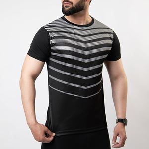 Camisetas de manga corta informales para hombre de calidad superior OEM impreso de bajo precio de poliéster/algodón apto para hombre - Product Image 3