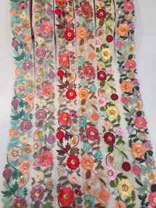 Vestido de lujo tela de encaje con cuentas Mujeres Sudanesas Toub al por mayor duradero usando algodón francés de bajo precio - Product Image 2