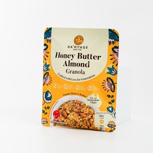 Granola au miel, beurre et amandes OEM 216g |   Céréales Granola Personnalisées à Marque Privée - Product Image 3