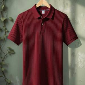 Nuevo diseño de verano de punto 100% algodón transpirable de manga corta de Color sólido logotipo personalizado camiseta Polo para hombre con bolsillos - Product Image 6