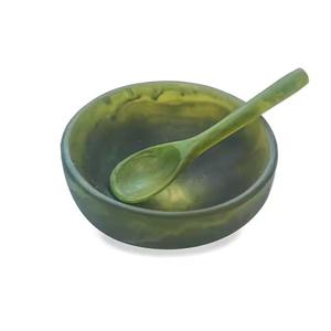 Bol à soupe fait à la main de haute qualité Nouveau design de l'article de luxe de style traditionnel indien comprend une cuillère en marbre - Product Image 2