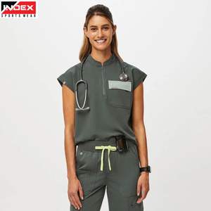Ensemble d'uniformes médicaux pour femmes, qualité supérieure, tissu respirant |   Tenues médicales pour infirmières et médecins |   Vêtements de travail confortables - Product Image 1