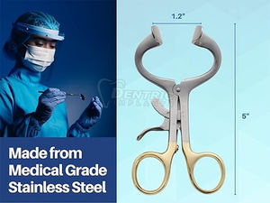 Écarteur orthodontique de type molt de bâillon de bouche d'acier inoxydable de logo personnalisé pour les instruments chirurgicaux dentaires d'ensemble - Product Image 6
