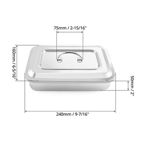 Bandeja para instrumentos quirúrgicos Soporte organizador de instrumentos de acero inoxidable Almacenamiento multifunción Bandeja quirúrgica Precio barato - Product Image 4