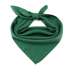 Écharpes pour femmes de couleur verte <span class=keywords><strong>émeraude</strong></span> unie de luxe, <span class=keywords><strong>foulard</strong></span> carré en <span class=keywords><strong>soie</strong></span> imprimé élégant personnalisé - Product Image 2