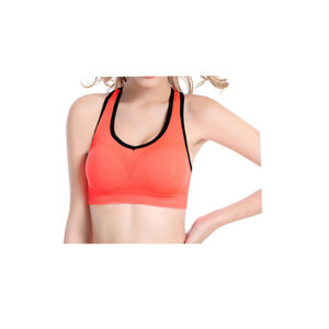 Women fitness v neck workout sports bra with backless design and yoga crop tank top style ideal for gym and running sessions - Product Image 3