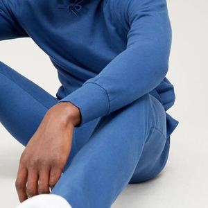 Ensemble de survêtement respirant et doux personnalisable en deux pièces pour homme, sweat-shirt et pantalon de jogging, vêtements de sport pour la course à pied en plein air - Product Image 6