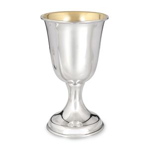 Copa de vino de Shabat Holidays Kidush de 12 oz, copa de vino de bendición religiosa judía, color plateado y dorado - Product Image 5