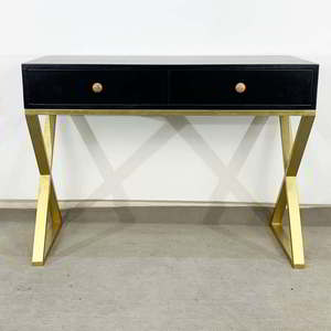 Commode moderne en métal et MDF avec finition chêne pour salon et chambre à coucher - Product Image 5