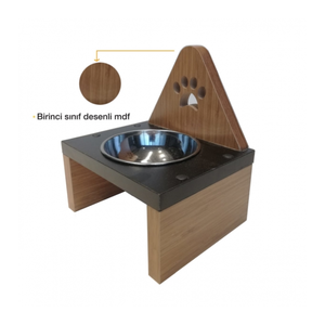 ชามน้ำอาหารแมวทำจากสแตนเลสอุปกรณ์ชามอาหารสัตว์เลี้ยง1ชิ้นเป็นมิตรต่อสิ่งแวดล้อม - Product Image 3