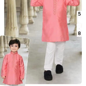 Tenue indienne culturelle imprimée dessinée à la main tenue de fête brodée pour les cérémonies de fête 2025 robe ethnique traditionnelle pour les garçons - Product Image 1