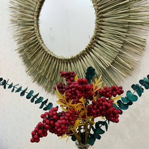 กระจกตกแต่งผนังหญ้าทะเลงานแฮนด์เมดสไตล์เรียบง่ายเป็นมิตรกับสิ่งแวดล้อม - Product Image 2