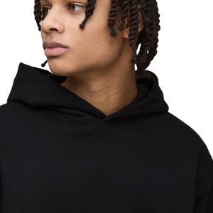 Sudaderas con capucha de algodón 100% con estilo para el invierno Ajuste cómodo con diseño de logotipo personalizable en cuello con capucha de patrón sólido - Product Image 4